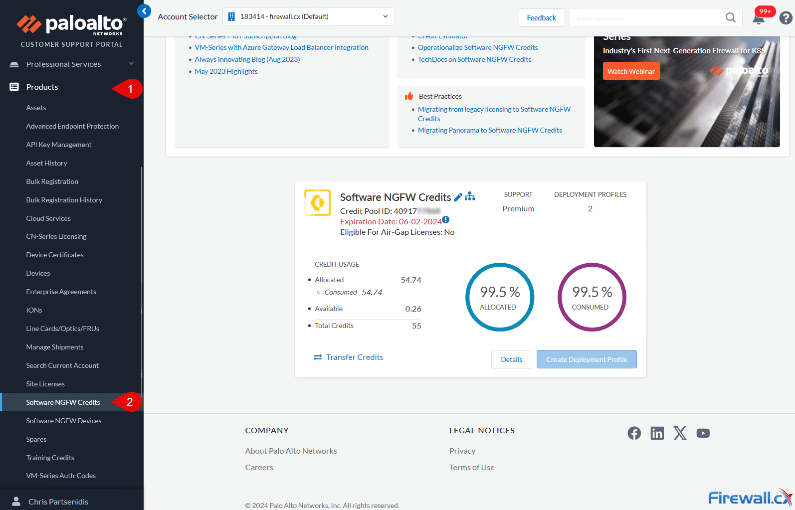 Palo Alto Networks - Checking Software NGFW Credit Usage Palo Alto Networks - Checking Software NGFW Credit Usage