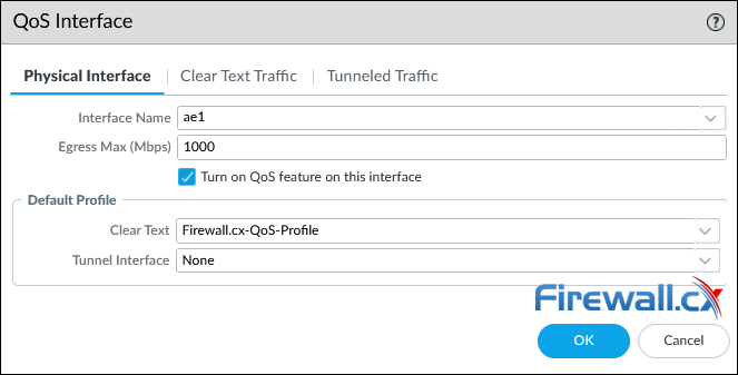 Palo Alto Firewalls - Configuring QoS interface
