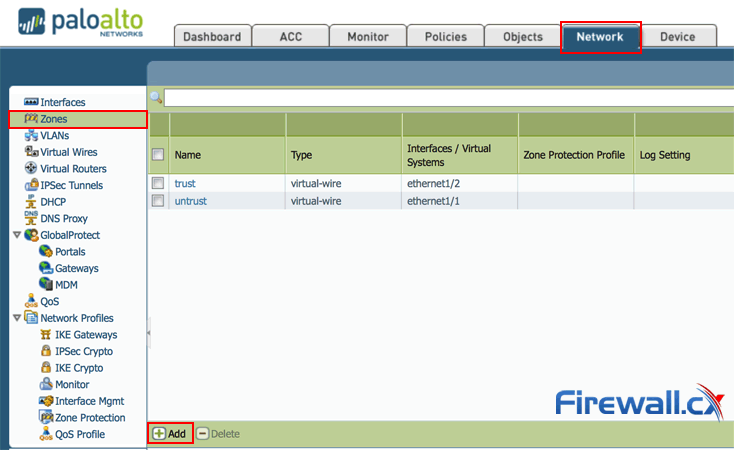Creating a new Zone in a Palo Alto Firewall Creating a new Zone in a Palo Alto Firewall