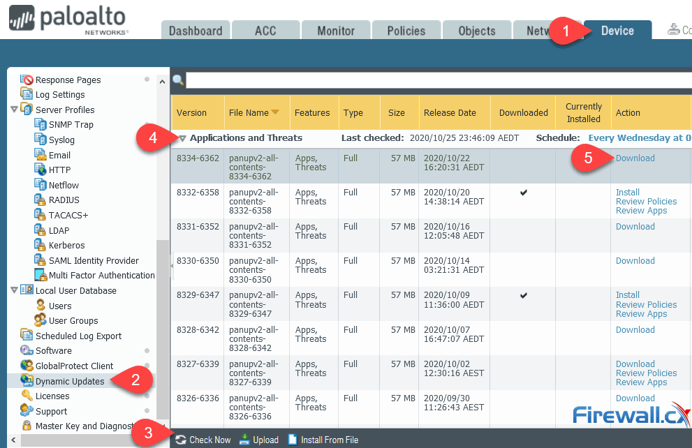 palo alto firewall upgrading applications threats version palo alto firewall upgrading applications threats version
