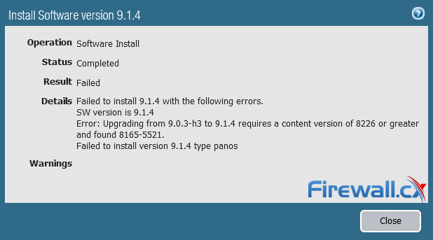 palo alto firewall upgrading requires greater content version palo alto firewall upgrading requires greater content version