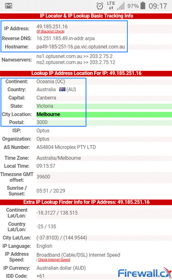 Information captured on a non-VPN protected internet user Information captured on a non-VPN protected internet user